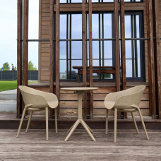 Комплект 2 стільця Siesta Sky Pro+ Стіл круглий Siesta Siesta Sky Folding Table 60 - Taupe